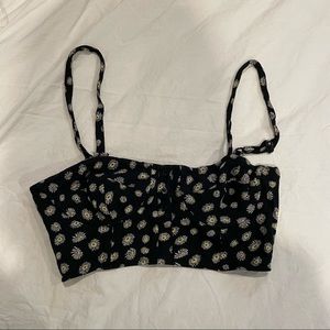 floral bustier